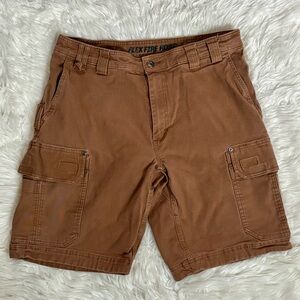 Duluth Flex Fire Hose Brown Cargo Shorts Heavyweight Men’s 36 Waist Workwear